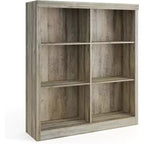 Meuble de rangement 6 cubes, étagère de présentation à 3 niveaux, étagère bibliothèque à casiers, bibliothèque moderne, bibliothèque ouverte en bois pour chambre, salle de classe, bureau