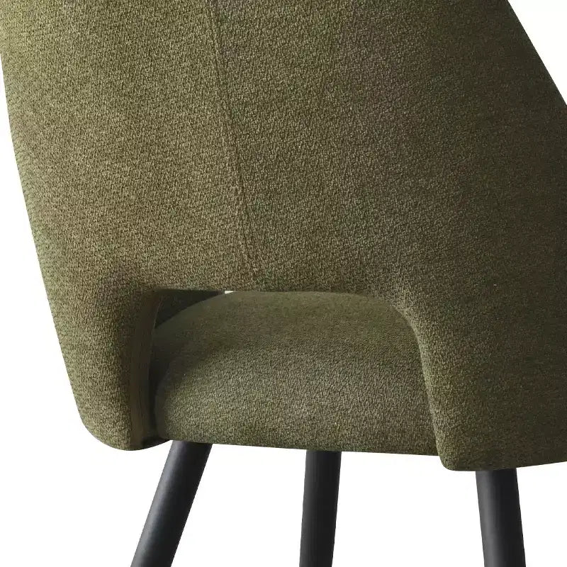Lot de 2 chaises de salle à manger rembourrées avec accoudoirs, chaises d'appoint modernes avec pieds en métal, assise rembourrée confortable pour salle à manger, cuisine - Panipeachy