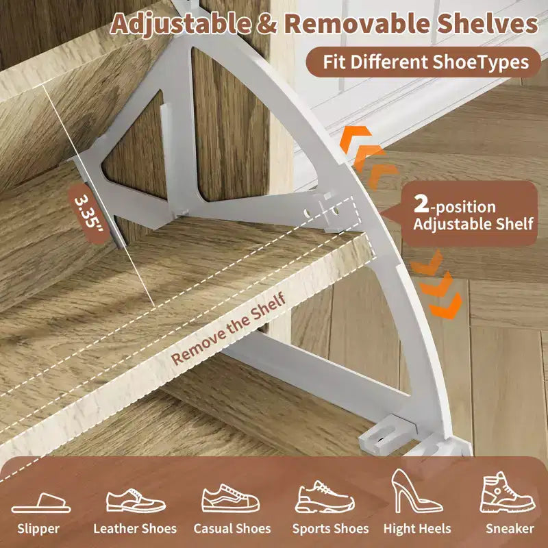 Meuble à chaussures Garvee en rotin avec 4 tiroirs basculants, meuble de rangement de chaussures dissimulé, grand meuble à chaussures autoportant en bois respirant