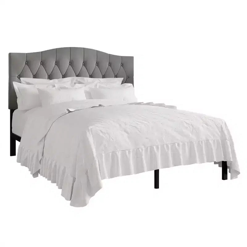 ChaletPosh Linen Platform Bed