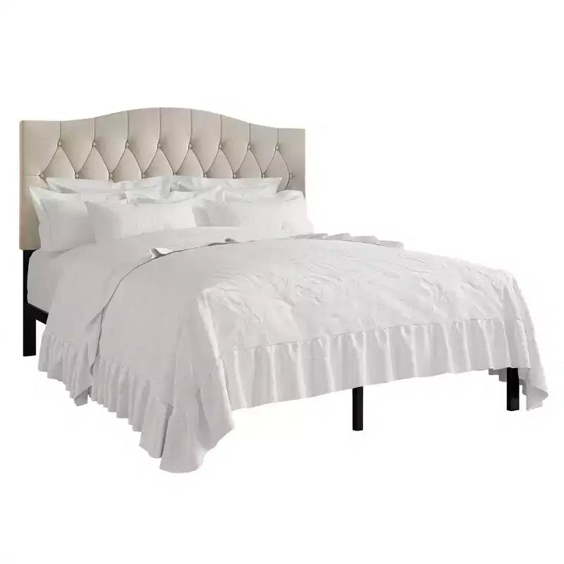 ChaletPosh Linen Platform Bed