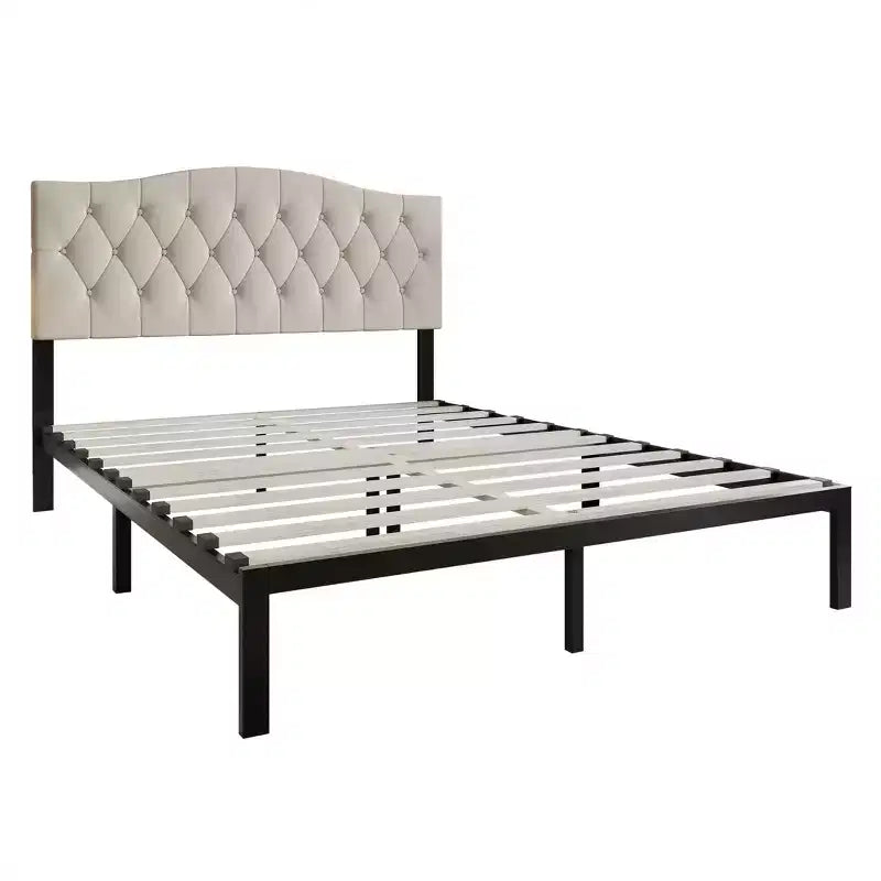 ChaletPosh Linen Platform Bed
