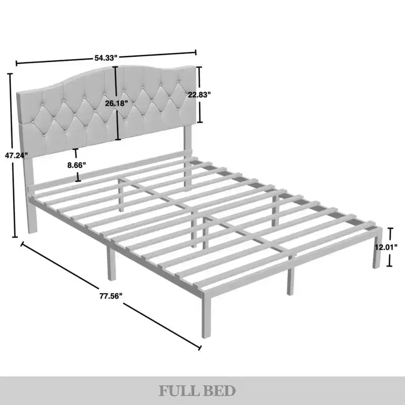 ChaletPosh Linen Platform Bed