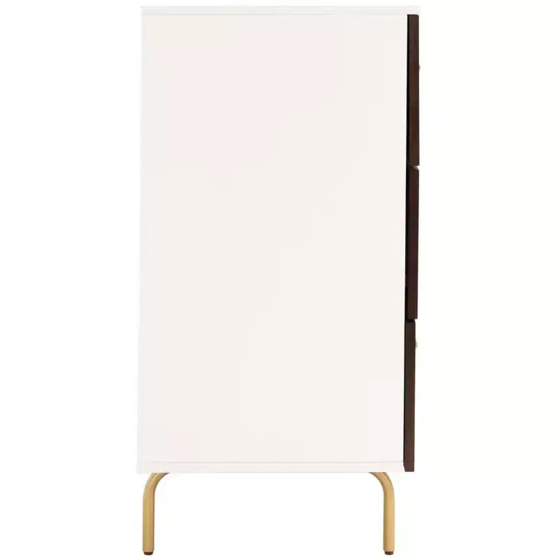 Commode 6 tiroirs Genevieve - DRS5002 - Noyer/Blanc - Safavieh