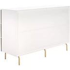 Commode 6 tiroirs Genevieve - DRS5002 - Noyer/Blanc - Safavieh