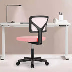 Chaise de bureau sans accoudoirs en maille à dossier bas TUYOHW, chaise d'ordinateur avec soutien lombaire, chaise de bureau pour l'étude, le bureau, la salle de lecture