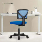 Chaise de bureau sans accoudoirs en maille à dossier bas TUYOHW, chaise d'ordinateur avec soutien lombaire, chaise de bureau pour l'étude, le bureau, la salle de lecture