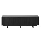 Meuble TV moderne 70" en grain de bois avec rangement, meuble TV pour téléviseurs jusqu'à 75", console média rustique pour salon-Panipeachy