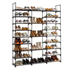 Étagère à chaussures 9 niveaux, organiseur de rangement pour chaussures, organiseur d'étagère à chaussures pour entrée, peut contenir 50 à 55 paires de chaussures, étagère à chaussures empilable, armoire à chaussures.