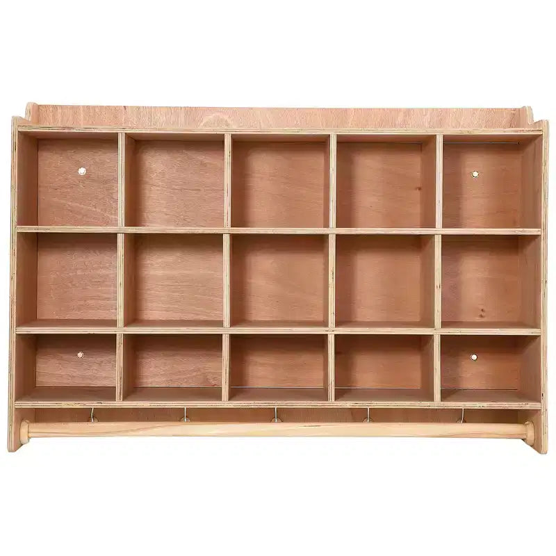 Casier de rangement scolaire à 5 sections, armoire de rangement en bois avec roulettes, casiers de classe pour le rangement, casier en bois pour la maison, le bureau, l'école, la salle de sport