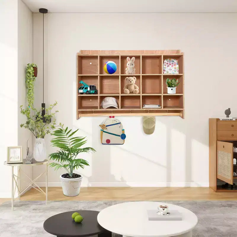 Casier de rangement scolaire à 5 sections, armoire de rangement en bois avec roulettes, casiers de classe pour le rangement, casier en bois pour la maison, le bureau, l'école, la salle de sport