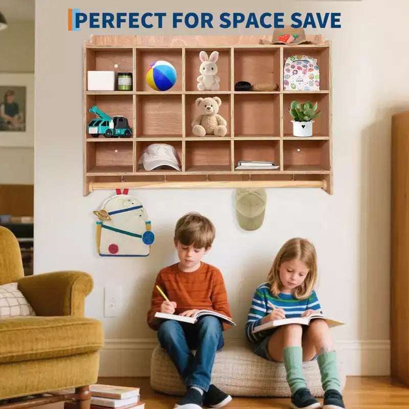 Casier de rangement scolaire à 5 sections, armoire de rangement en bois avec roulettes, casiers de classe pour le rangement, casier en bois pour la maison, le bureau, l'école, la salle de sport