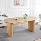 Extensible Dining Table with MDF Top and Metal Legs, for Dining Room, Office, or Coffee Table