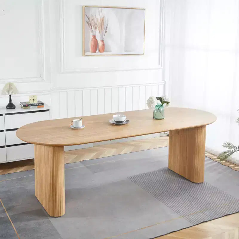 Table à manger extensible avec plateau en MDF et pieds en métal, pour salle à manger, bureau ou table basse