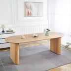 Table à manger extensible avec plateau en MDF et pieds en métal, pour salle à manger, bureau ou table basse