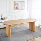 Table à manger extensible avec plateau en MDF et pieds en métal, pour salle à manger, bureau ou table basse