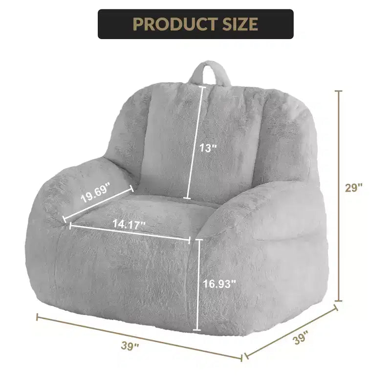Grand canapé pouf en similicuir - pouf adulte avec rembourrage et poignées - parfait pour le salon - très confortable.