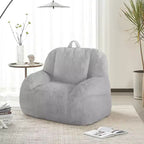 Grand canapé pouf en similicuir - pouf adulte avec rembourrage et poignées - parfait pour le salon - très confortable.