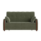 Canapé-lit convertible en tissu Luck Live 62.9 avec rangement et garniture en bois massif pour petits salons et appartements
