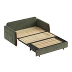 Canapé-lit convertible en tissu Luck Live 62.9 avec rangement et garniture en bois massif pour petits salons et appartements