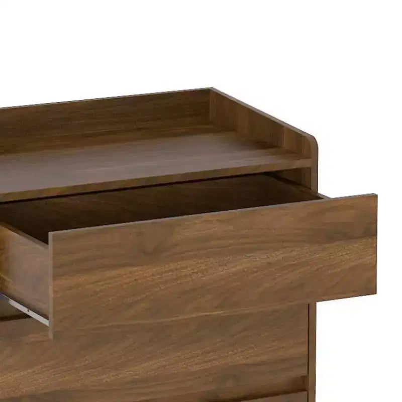 Commode moderne à 4 tiroirs pour chambre à coucher, commode verticale sans poignée, meuble de rangement pour salon, entrée ou bureau - Panipeachy