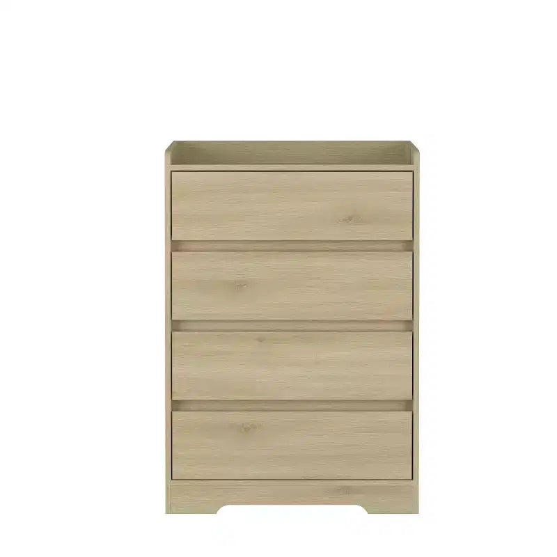 Commode moderne à 4 tiroirs pour chambre à coucher, commode verticale sans poignée, meuble de rangement pour salon, entrée ou bureau - Panipeachy