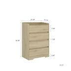 Commode moderne à 4 tiroirs pour chambre à coucher, commode verticale sans poignée, meuble de rangement pour salon, entrée ou bureau - Panipeachy