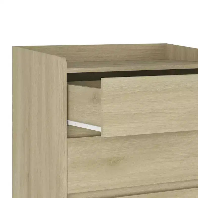 Commode moderne à 4 tiroirs pour chambre à coucher, commode verticale sans poignée, meuble de rangement pour salon, entrée ou bureau - Panipeachy