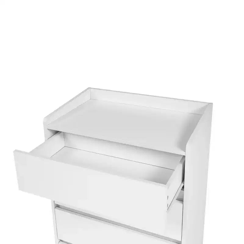 Commode moderne à 4 tiroirs pour chambre à coucher, commode verticale sans poignée, meuble de rangement pour salon, entrée ou bureau - Panipeachy