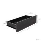 Commode moderne à 4 tiroirs pour chambre à coucher, commode verticale sans poignée, meuble de rangement pour salon, entrée ou bureau - Panipeachy