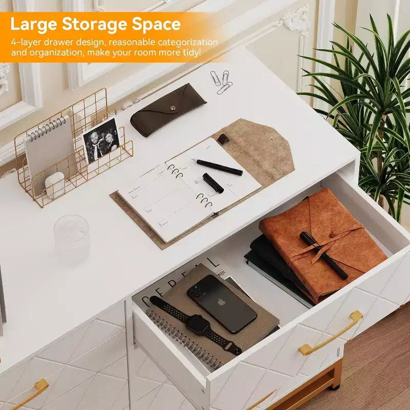 Commode haute moderne en bois à 8 tiroirs, glissières à fermeture douce et kit anti-basculement, meuble de rangement peu encombrant pour chambre, placard, enfants et chambre de bébé