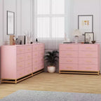 Commode haute moderne en bois à 8 tiroirs, glissières à fermeture douce et kit anti-basculement, meuble de rangement peu encombrant pour chambre, placard, enfants et chambre de bébé