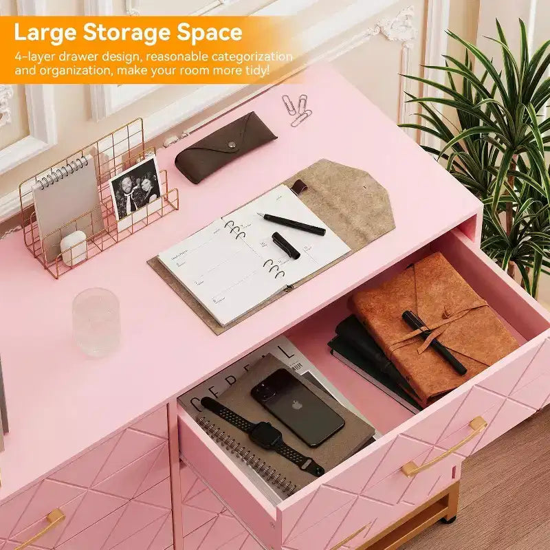 Commode haute moderne en bois à 8 tiroirs, glissières à fermeture douce et kit anti-basculement, meuble de rangement peu encombrant pour chambre, placard, enfants et chambre de bébé