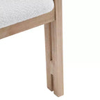 Christopher Knight Home Zane Chaises de salle à manger modernes en bois d'hévéa rembourrées avec dossier Louis (lot de 2)