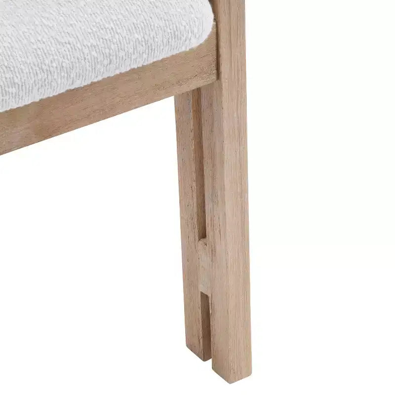 Christopher Knight Home Zane Chaises de salle à manger modernes en bois d'hévéa rembourrées avec dossier Louis (lot de 2)