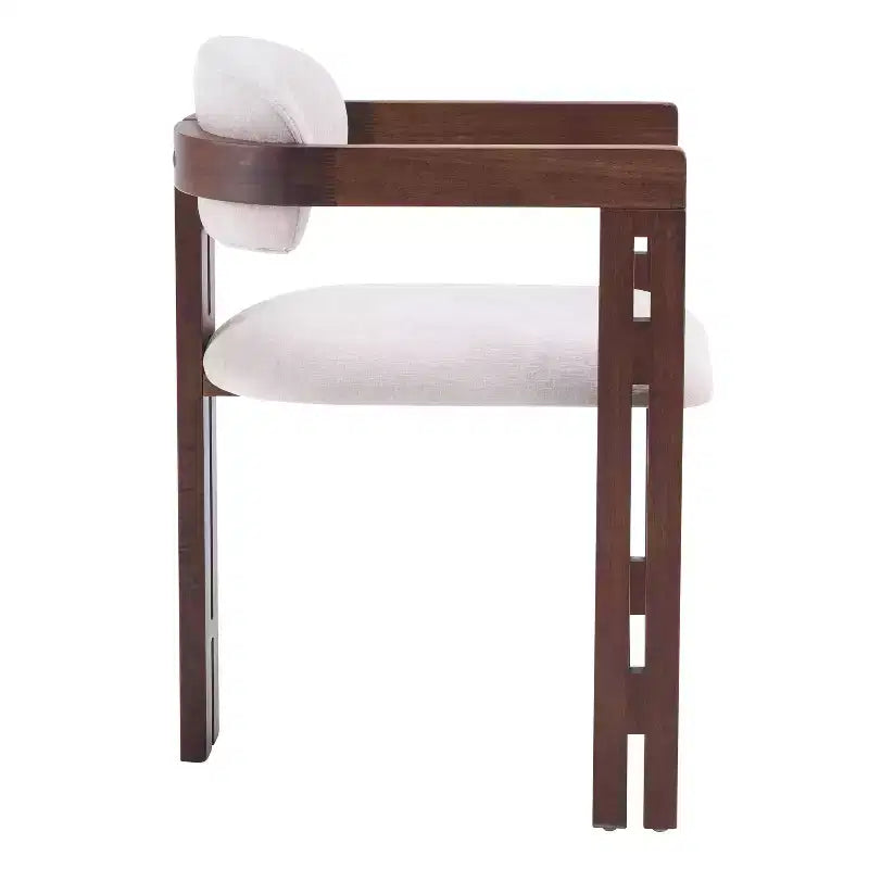 Christopher Knight Home Zane Chaises de salle à manger modernes en bois d'hévéa rembourrées avec dossier Louis (lot de 2)