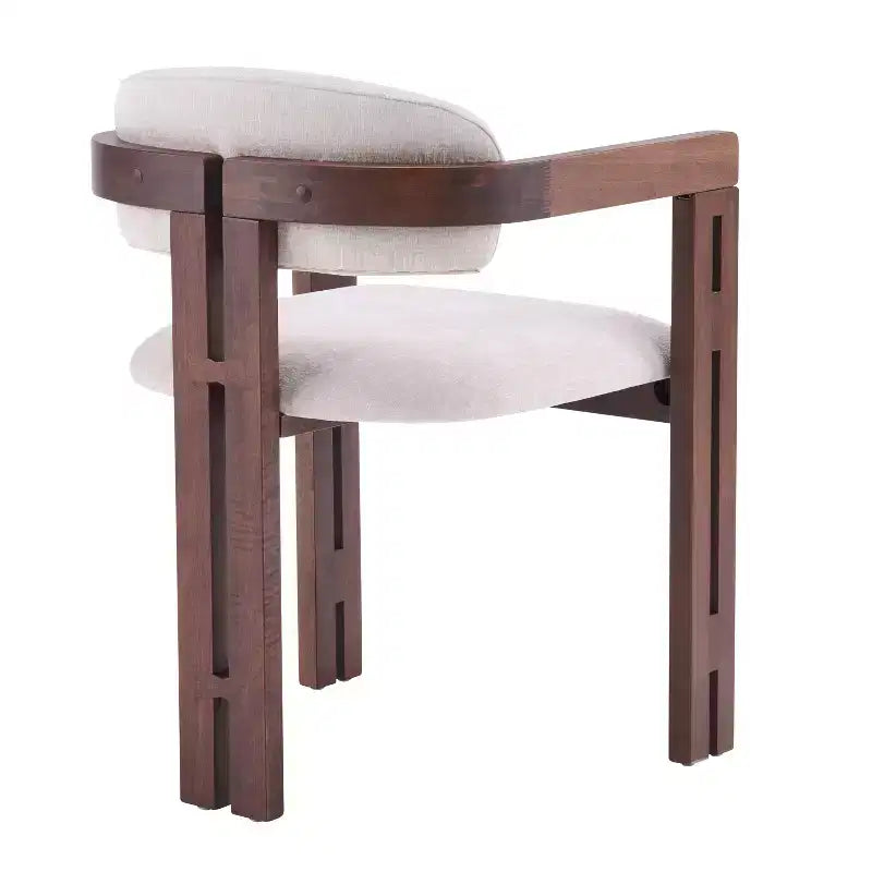Christopher Knight Home Zane Chaises de salle à manger modernes en bois d'hévéa rembourrées avec dossier Louis (lot de 2)