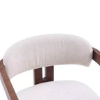 Christopher Knight Home Zane Chaises de salle à manger modernes en bois d'hévéa rembourrées avec dossier Louis (lot de 2)