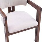 Christopher Knight Home Zane Chaises de salle à manger modernes en bois d'hévéa rembourrées avec dossier Louis (lot de 2)