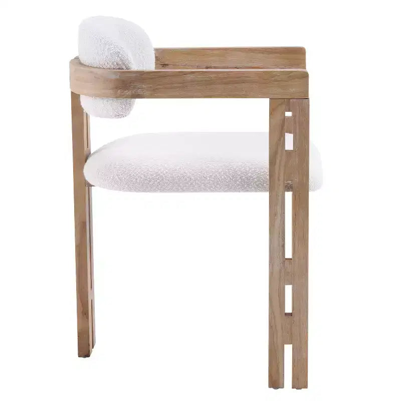 Christopher Knight Home Zane Chaises de salle à manger modernes en bois d'hévéa rembourrées avec dossier Louis (lot de 2)