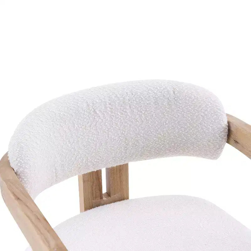Christopher Knight Home Zane Chaises de salle à manger modernes en bois d'hévéa rembourrées avec dossier Louis (lot de 2)