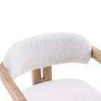 Christopher Knight Home Zane Chaises de salle à manger modernes en bois d'hévéa rembourrées avec dossier Louis (lot de 2)