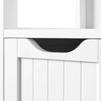 Meuble Colonne de Rangement Autoportant Yaheetech en Bois pour Salle de Bain, Chambre et Salon