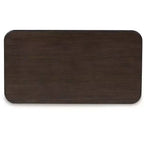 Table basse relevable Signature Design by Ashley Carlibrie, marron, contemporaine avec étagère et roulettes