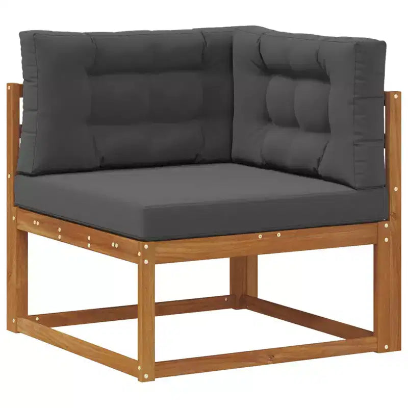 vidaXL Outdoor Corner sofa Solid Acacia Wood Natural