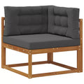 vidaXL Outdoor Corner sofa Solid Acacia Wood Natural