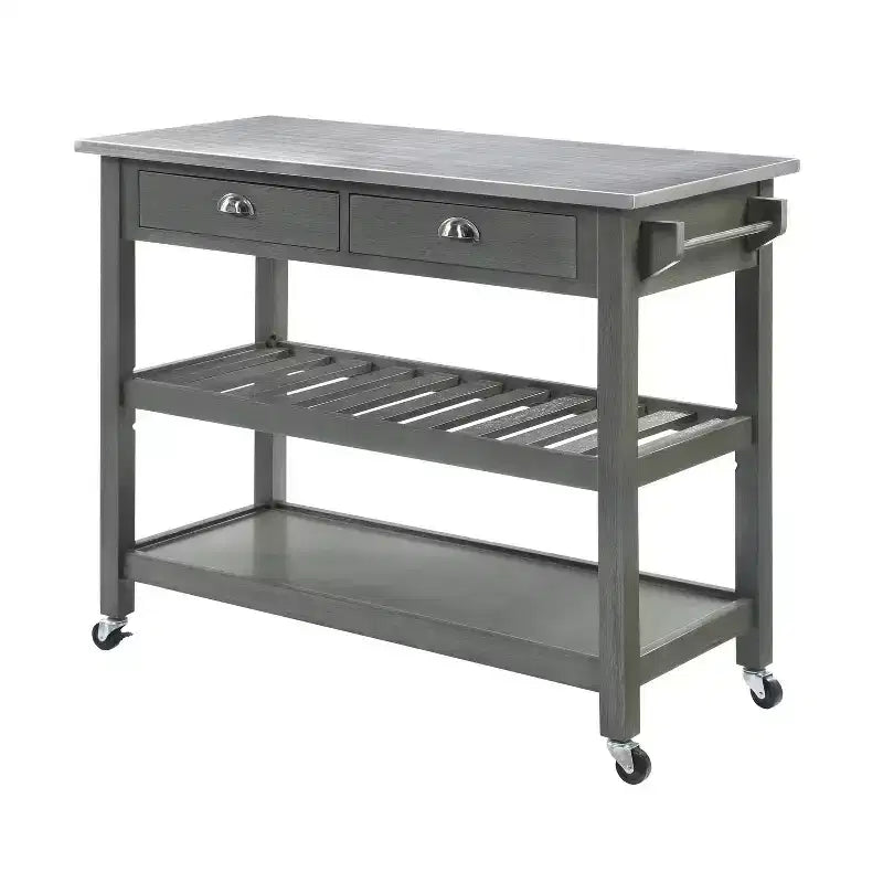 HomeStock with Door and Shelves Kitchen Islands