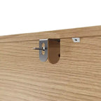 Homsee Table de Chevet en Bois, Commode à 3 Tiroirs, Commode Moderne à Façade Courbe avec Pieds Tournés Vintage
