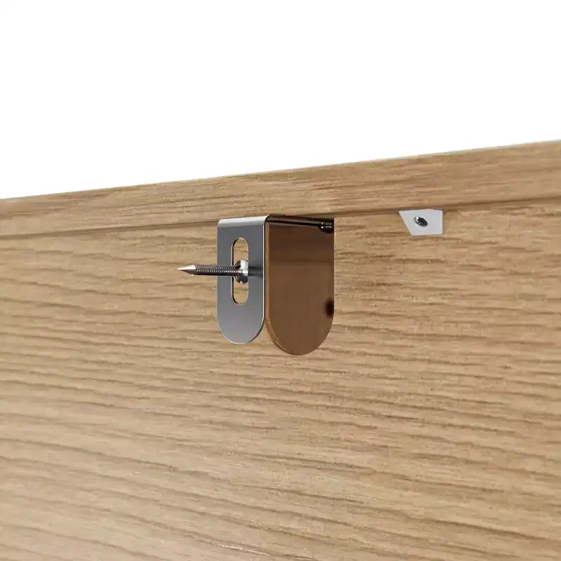 Homsee Table de Chevet en Bois, Commode à 3 Tiroirs, Commode Moderne à Façade Courbe avec Pieds Tournés Vintage