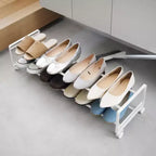 Range-chaussures roulant à deux niveaux Yamazaki Home (8 paires) – Acier